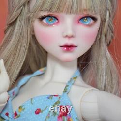 22 inch Pretty Girl Doll Toy 1/3 BJD Doll + Dress Curly Wigs Handpainted Makeup