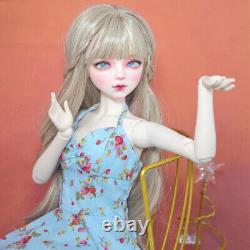 22 inch Pretty Girl Doll Toy 1/3 BJD Doll + Dress Curly Wigs Handpainted Makeup