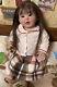 23inch Lifelike Reborn Baby Doll Handmade Toy Toddler Girl Hand-rooted Hair Gift