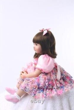 24Inch Reborn Dolls 60cm Princess Girl Baby Doll Kid Birthday Xmas Gifts