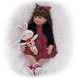24 Inch Reborn Dolls 60 cm Cloth Body Realistic Baby Doll For Doll Kid Gifts