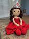 24 Inch Princess Ruby Quinceanera Crochet Doll. Hand Made Brand New