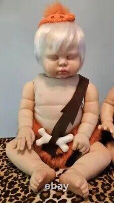 25inch Reborn Baby Doll Pickle without belly With Hand-Rooted Hair Toddler Bebe