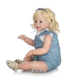 28''big Realistic Reborn Girl Dolls Toddler Weighted Doll Newborn Siliocne Vinyl