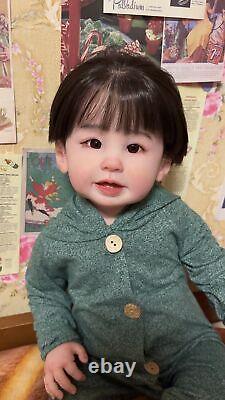 28inch Reborn Toddler Boy Doll Lifelike Realsitic Handmade Rooted Hair Toys GIFT