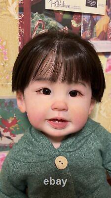 28inch Reborn Toddler Boy Doll Lifelike Realsitic Handmade Rooted Hair Toys GIFT