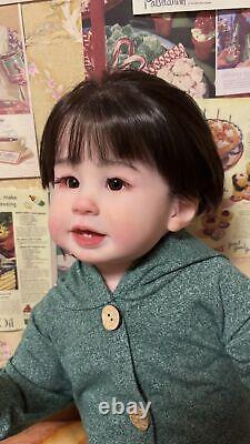 28inch Reborn Toddler Boy Doll Lifelike Realsitic Handmade Rooted Hair Toys GIFT