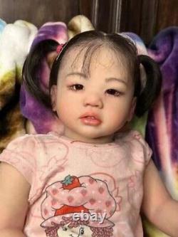 30inch Huge Reborn Baby Doll Already Finished With Hand-Rooted Hair Toddler Girl