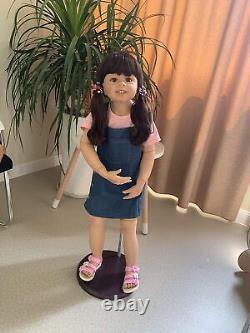 39inch Reborn Toddler Dolls, Huge Baby Full Body Hard Vinyl Smile Girl Realist