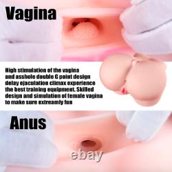 3D Silicone Sex Ass Doll Realistic Lifelike Real Adult Male Love Toy For Men BLK