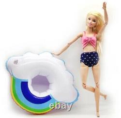 3 Barbie or LOL Doll Inflatable Floats Swimming Pool Doll Furniture