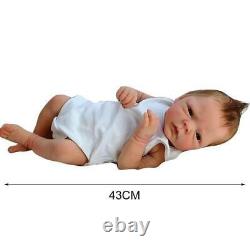 43cm Silicone Simulation Reborn Baby Doll Soft Birthday Gift Babies Doll Toy