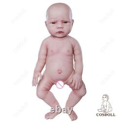 47CM FULL BODY SILICONE COSDOLL REBORN BABY GIRL 3kg REALISTIC LIFELIKE DOLLS