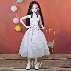 56cm 1/3 BJD Doll Ball Jointed Female Body Dolls with Clothes Outfits Assembled