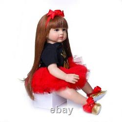 60CM Bebe Doll Reborn Boneca Reborn Toddler Baby Girl Doll Soft Silicone Cloth