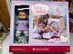 American Girl Bitty Baby Doll & Travel Seat Gift Set Brown Hair -new In Box
