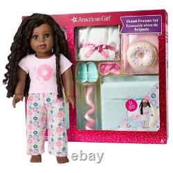 American Girl Donut Dreams Truly Me 18 Doll, Bed and Pajama Set 2023 Dark