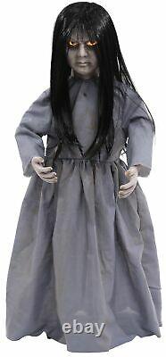 Animated Annabelle & Evil Doll Talking Haunted House Prop Grim Girl Halloween
