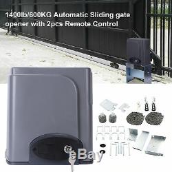 Automatic Sliding Gate Opener Kit with Photocell Sensor Chain Driveway 1400lbs