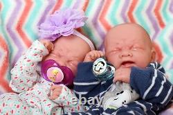 Babies Twin Reborn Doll Berenguer 14 Alive Real Soft Vinyl Preemie Life like
