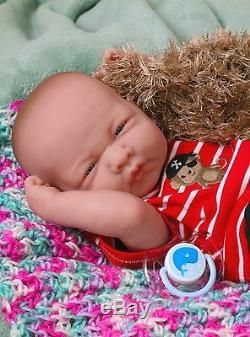 Baby Boy Doll Berenguer 14 Real Alive Soft Vinyl Silicone Preemie LifeLike