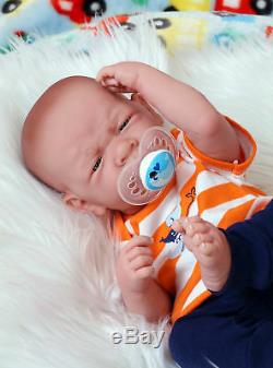 Baby Real Boy Reborn Doll Preemie Toy Newborn 15 Newborn Soft Vinyl Life Like
