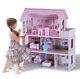 Barbie Doll House Dream Furniture Girls Wood Pink Playhouse Fun Play 3 Tier Set