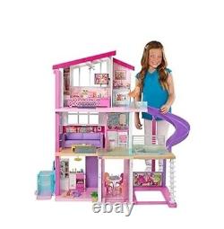 Barbie DreamHouse Dollhouse with 70+ Accessories, Working Elevator & Slide