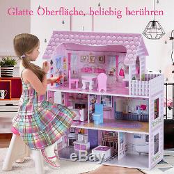 Barbie Dream House Size Dollhouse Furniture Girls Playhouse Fun Play Townhouse