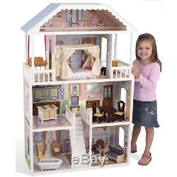Barbie Dream House Size Dollhouse Furniture Girls Playhouse Play Fun Townhouse