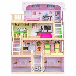 Barbie Dream House Size Dollhouse Furniture Girls Playhouse Townhouse Fun Play