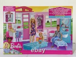 Barbie Fully Furnished Dolls House 60+ Cm 21 Accessories Age 3+ FXG54