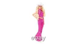Barbie The Movie Doll Margot Robbie Collectible Doll Wearing Pink Western Outfit