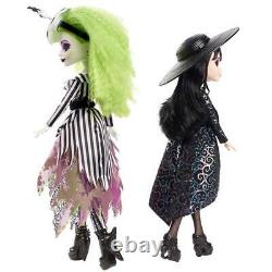 Beetlejuice & Lydia Deetz Monster High Skullector Doll 2-Pack IN HAND