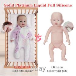 COSDOLL 12 Realistic CuteGirl Full Body Silicone Reborn Baby Waterproof DollToy