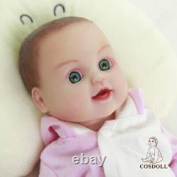 COSDOLL 12 Realistic CuteGirl Full Body Silicone Reborn Baby Waterproof DollToy