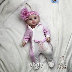 COSDOLL 16.5Full Body Silicone Lifelike Reborn Baby Doll Girl Newborn Cute Baby