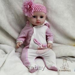 COSDOLL 16.5 Full Body Solid Silicone Baby Doll Reborn Baby Dolls Newborn Girl
