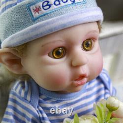 COSDOLL 16.5 in Solid soft silicone Elf baby doll Hair reborn baby doll