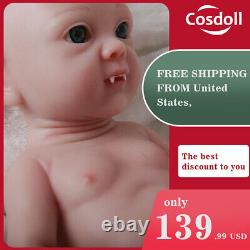 COSDOLL 16.9 in Vampire Soft Full Body Silicone Baby Doll Newborn Girl Baby Doll
