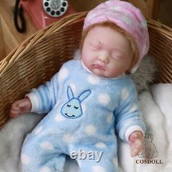 COSDOLL 17 3400g SleepingBaby Newborn Lifelike Silicone Reborn Doll Toy WithHair