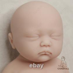 COSDOLL 17.7in Painted Pretty Girl Doll Full Body Silicone Baby Doll Reborn Baby