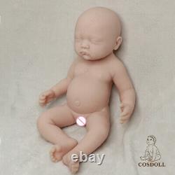 COSDOLL 17.7in Painted Pretty Girl Doll Full Body Silicone Baby Doll Reborn Baby