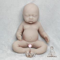 COSDOLL 17 Reborn Baby Doll Platinum Silicone Baby Doll DIY Unpainted Girl Doll