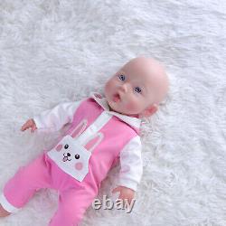 COSDOLL 18.5''Floppy Silicone Reborn Baby Girl Silicone Doll Can Drink Water&Pee