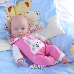 COSDOLL 18.5''Floppy Silicone Reborn Baby Girl Silicone Doll Can Drink Water&Pee