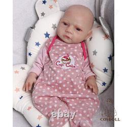COSDOLL 18.5 REBORN BABY DOLL FULL BODY SILICONE BABY GIRL DOLL WithDRINK-WET PEE