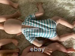 COSDOLL 18.5 in Newborn Baby Doll Full Body Silicone Reborn Baby Dolls Unpainted