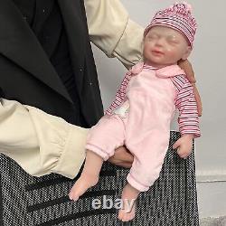 COSDOLL 18.5in Platinum Silicone Reborn Baby Doll 4.96lb Lifelike Baby Girl Doll