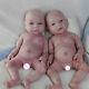 Cosdoll 18''full Body Silicone Reborn Baby Dolls Twins Boy+girl Lifelike Newborn